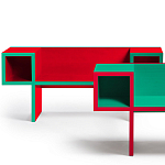 Дизайнерская разноцветная скамья Canton Bench варинант исполнения - 2 | Loft Concept в Тюмени