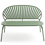 Зелёная скамья из стали Goodwin Metal Bench Green варинант исполнения - 5 | Loft Concept в Тюмени