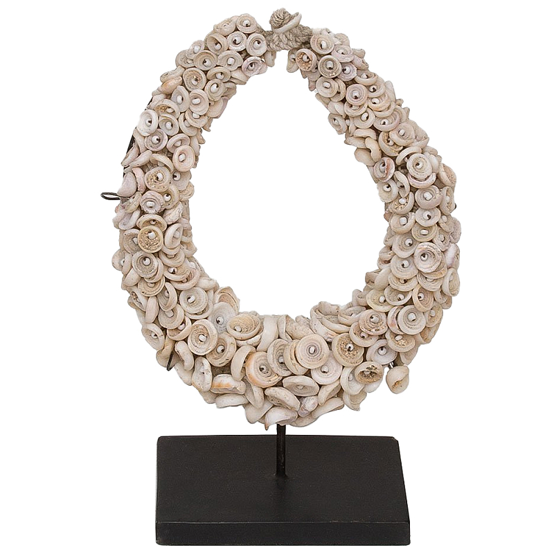Этническое ожерелье из светлых круглых ракушек Mushroom Necklace Бежевый Черный Этническое ожерелье из светлых круглых ракушек Mushroom Necklace Бежевый Черный в Тюмени | Loft Concept
