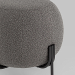 Пуф в ткани букле темно-серого цвета Pikelet варинант исполнения - 3 | Loft Concept в Тюмени