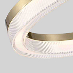 Люстра подвесная круглая светодиодная с золотым каркасом Ring Horizontal варинант исполнения - 2 | Loft Concept в Тюмени