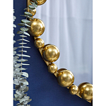 Зеркало круглое в фактурной золотистой раме из металла Mirror Golden Placer варинант исполнения - 4 | Loft Concept в Тюмени