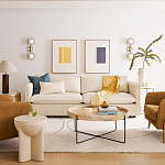 Журнальный стол с круглой деревянной столешницей Urban Style Space варинант исполнения - 4 | Loft Concept в Тюмени