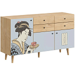 Буфет с принтом на дверцах Elise Cupboard варинант исполнения - 8 | Loft Concept в Тюмени