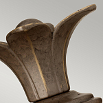 Бра для ванных комнат с прозрачным стеклянным плафоном в форме ананаса и декоративным основанием с рельефным узором Hinkley варинант исполнения - 8 | Loft Concept в Тюмени