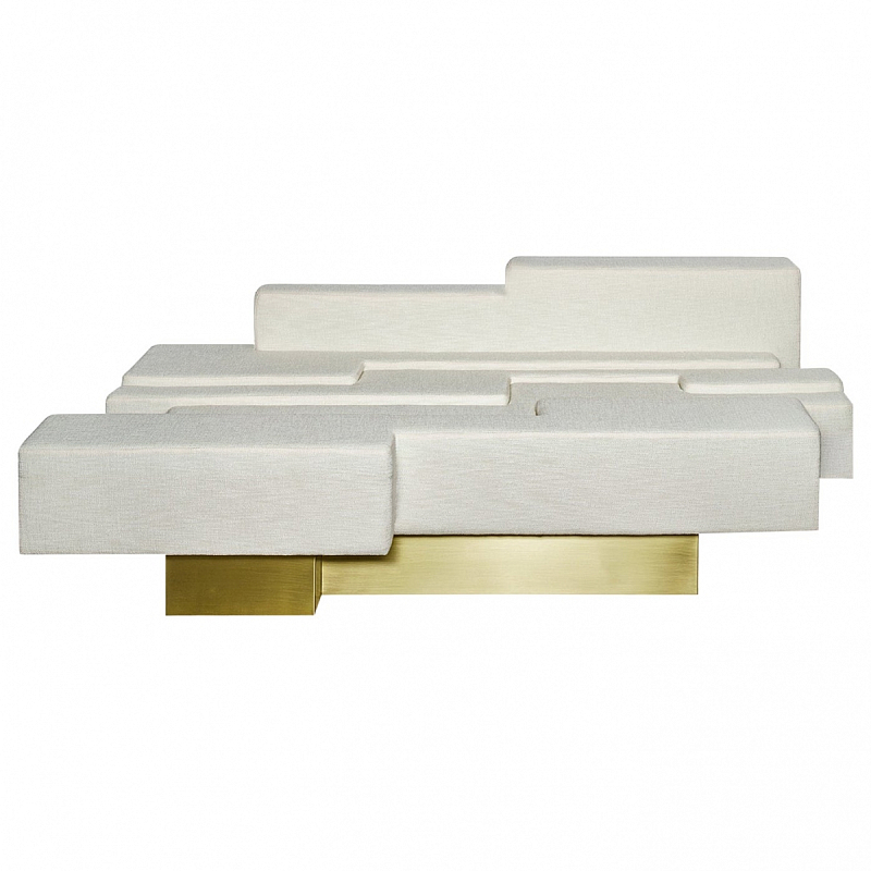 Диван Anaktae THERON SOFA Латунь Молочный Диван Anaktae THERON SOFA Латунь Молочный в Тюмени | Loft Concept