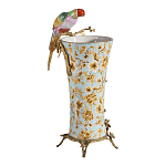 Ваза фарфоровая с птицей на бронзовой ветке Garden of Eden варинант исполнения - 2 | Loft Concept в Тюмени