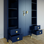 Большой шкаф с витриной Elsa Dreams Blue варинант исполнения - 2 | Loft Concept в Тюмени