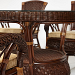 Комплект обеденный из ротанга Eloise grand варинант исполнения - 13 | Loft Concept в Тюмени