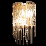 Бра с эффектом стекающего стекла и прозрачными трубками Textured Glass варинант исполнения - 5 | Loft Concept в Тюмени