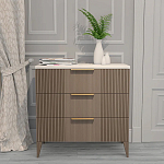 Комод коричневый с 3-мя ящиками на 4-х ножках Harper Line варинант исполнения - 1 | Loft Concept в Тюмени