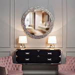 Настольная лампа с кремовым абажуром на граненном основании Crystal Facets варинант исполнения - 2 | Loft Concept в Тюмени