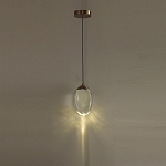 Подвесной светильник с плафоном в форме капли Crystal Transparent Drop варинант исполнения - 5 | Loft Concept в Тюмени