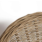 Кресло из ротанга с подушкой Nest бежево-серое варинант исполнения - 5 | Loft Concept в Тюмени