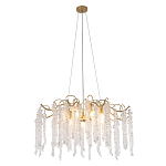 Люстра c подвесками из прозрачного хрусталя Диаметр 85 см FAIRYTREE Light варинант исполнения - 1 | Loft Concept в Тюмени