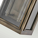 Настенный фонарь прямоугольной формы цвета состаренная латунь с двумя лампами Hinkley варинант исполнения - 3 | Loft Concept в Тюмени