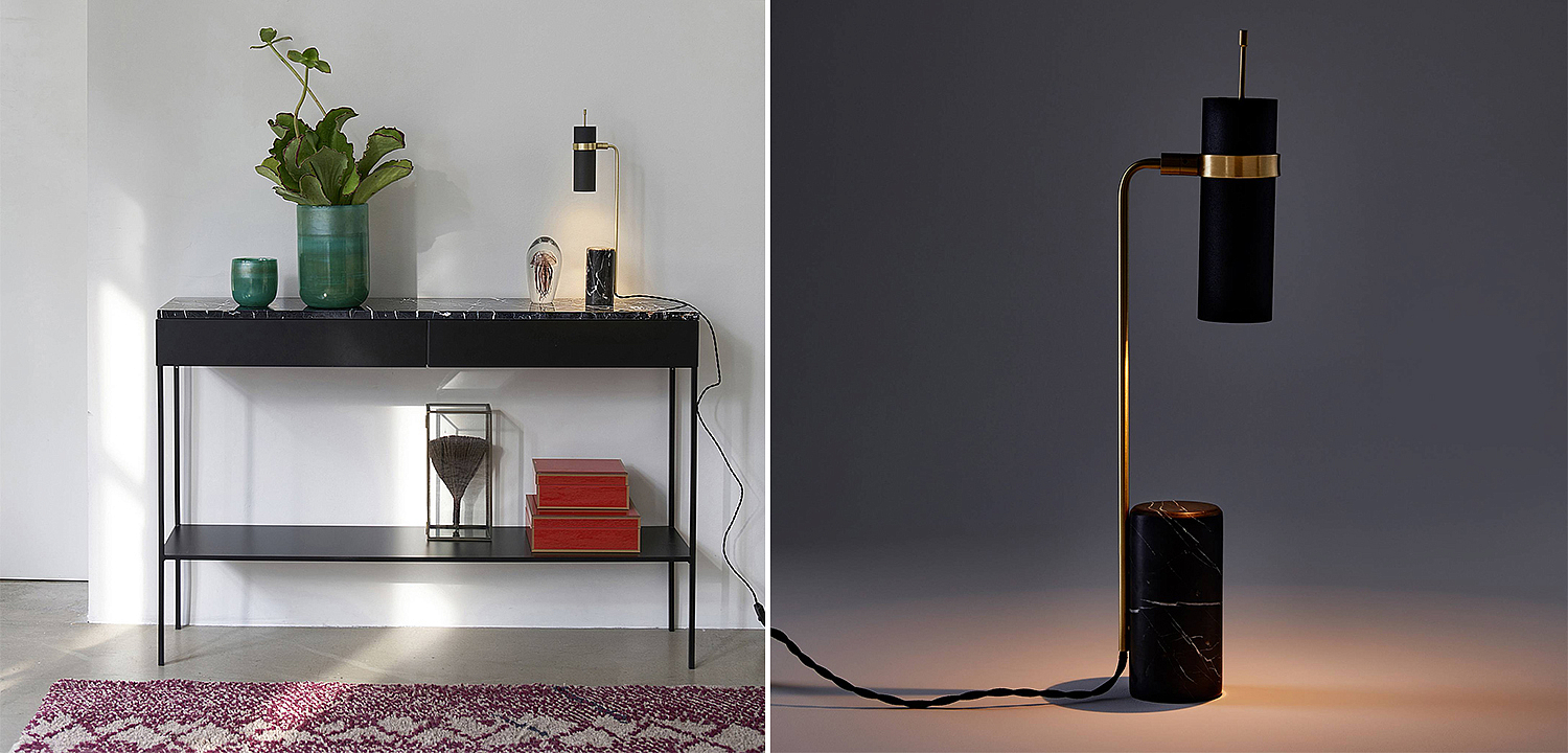 Настольная лампа Detlef Table lamp black marble Настольная лампа Detlef Table lamp black marble - Loft-Concept в Тюмени