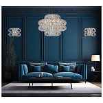 Люстра круглая с россыпью хрусталя Perfection of Diamonds варинант исполнения - 3 | Loft Concept в Тюмени