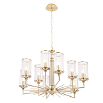 Люстра с 9-ю цилиндрическими стеклянными плафонами Jeanette варинант исполнения - 2 | Loft Concept в Тюмени