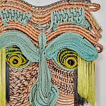 Арт-Объект из нитей Абстрактный портрет Joana Schneider  варинант исполнения - 1 | Loft Concept в Тюмени