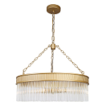 Люстра подвесная круглая со стеклянными трубками Nembus варинант исполнения - 1 | Loft Concept в Тюмени