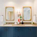 Зеркало прямоугольной металлической рамой с эффектом состаривания Accommodation варинант исполнения - 1 | Loft Concept в Тюмени