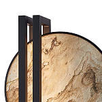 Бра из двух каменных дисков в металлической раме Constellation варинант исполнения - 2 | Loft Concept в Тюмени