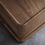 Прикроватный деревянный столик с 2-мя ящиками Moon Walnut Furniture варинант исполнения - 4 | Loft Concept в Тюмени