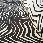 Мебельная ткань Шенилл черно-белый принт 140 см T3-1 варинант исполнения - 2 | Loft Concept в Тюмени