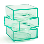 Стол журнальный в форме кубов Acrylic Furniture Lumina Mint Breeze варинант исполнения - 1 | Loft Concept в Тюмени