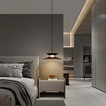 Подвесной светильник черного цвета из металла Obsidian Touch варинант исполнения - 5 | Loft Concept в Тюмени