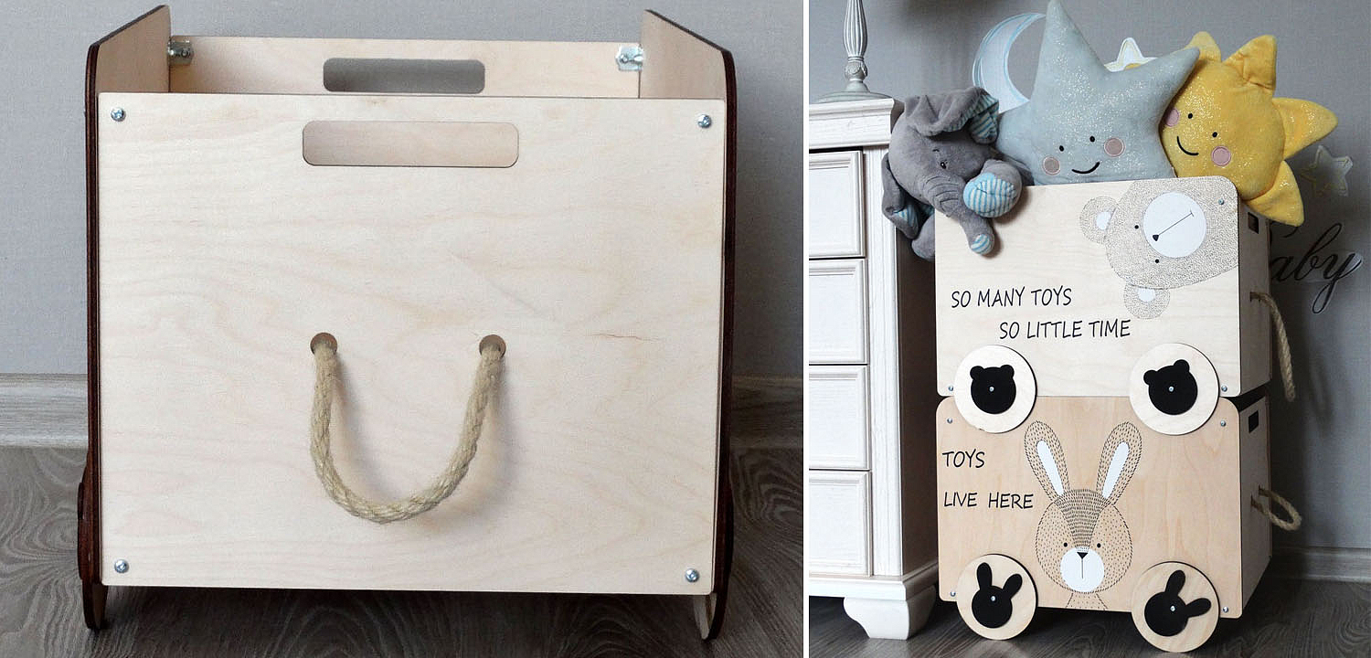 Ящик Wooden Box Bear Ящик Wooden Box Bear - Loft-Concept в Тюмени