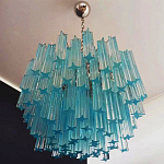 Дизайнерская люстра Blue Lagoon glass бирюзовое стекло  варинант исполнения - 3 | Loft Concept в Тюмени