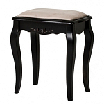 Табурет из массива березы с льяной обивкой в стиле прованс Vintage варинант исполнения - 2 | Loft Concept в Тюмени