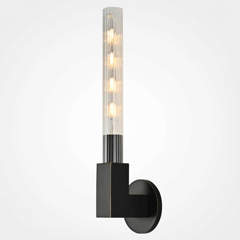 Бра CANNELLE wall lamp SINGLE Sconces Black Черный Прозрачное Стекло в Тюмени | Loft Concept 