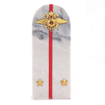 Сувенир Погон МВД из натурального камня мрамор Souvenir Epaulets варинант исполнения - 1 | Loft Concept в Тюмени