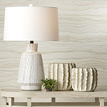 Настольная лампа с корпусом в форме вазы и белым абажуром Lots of Strokes варинант исполнения - 4 | Loft Concept в Тюмени