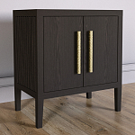 Тумбочка Primo с дверцами шпон темный орех варинант исполнения - 3 | Loft Concept в Тюмени