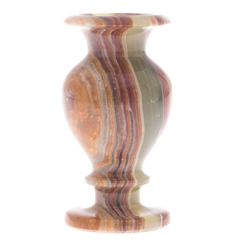 Ваза настольная для цветов из натурального оникса Onyx Vase Мульти Ваза настольная для цветов из натурального оникса Onyx Vase Мульти в Тюмени | Loft Concept