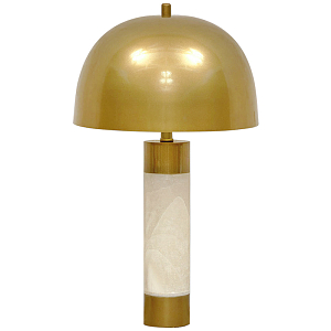 Настольная лампа с металлическим абажуром Gabriela Brass Table Lamp