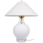 Настольная лампа керамическая с абажуром Valencia варинант исполнения - 1 | Loft Concept в Тюмени