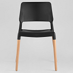 Пластиковый стул на ножках из массива бука Ferret Black 4 шт варинант исполнения - 2 | Loft Concept в Тюмени
