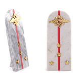 Сувенир Погон МВД из натурального камня мрамор Souvenir Epaulets варинант исполнения - 4 | Loft Concept в Тюмени