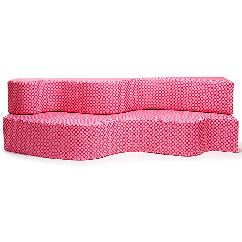 Дизайнерский модульный диван волнистой формы с цветным принтом Poltronova Superonda Sofa Мульти в Тюмени | Loft Concept 