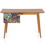 Письменный стол с принтом на ящиках Elise Desk варинант исполнения - 6 | Loft Concept в Тюмени