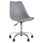 Офисный стул на металлическом основании EGGERY Grey пластик варинант исполнения - 1 | Loft Concept в Тюмени