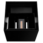 Уличный настенный светильник светодиодный формы куб черного цвета из металла Urban Minimalist варинант исполнения - 4 | Loft Concept в Тюмени