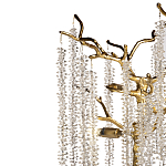 Лампа настольная со стеклянными подвесами цвет золото FAIRYTREE Light варинант исполнения - 2 | Loft Concept в Тюмени