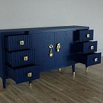 Большой Комод-буфет Elsa Dreams Blue с ящиками варинант исполнения - 1 | Loft Concept в Тюмени