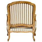 Кресло в полоску в стиле прованс Yvon French Seating Armchair варинант исполнения - 4 | Loft Concept в Тюмени